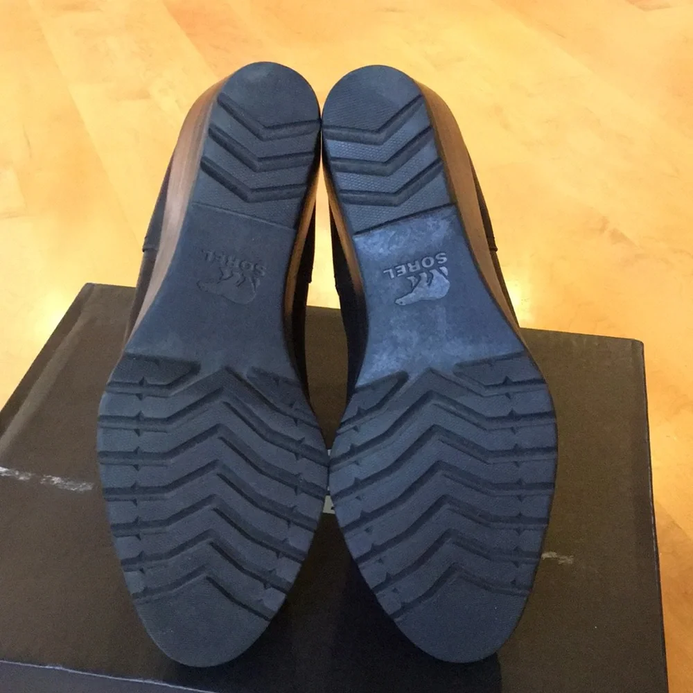 SOREL | After Hours Chelsea Boot Wedge Weatherproof Black Leather